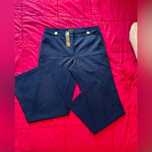 LIKE AN ANGEL dressy pants (stretchy, XL, NAVY BLUE)